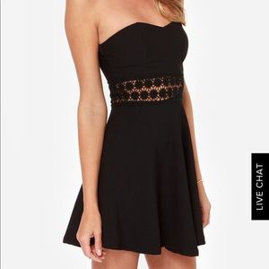 Black skater dress